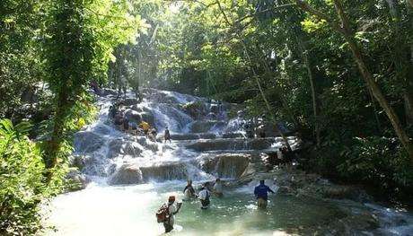 Read These 7 Jamaica Travel Tips Before You Plan Your Trip people bathing in the waterfall
