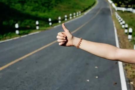 nature up people thumbs grass hands hitchhike