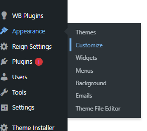 WordPress setting