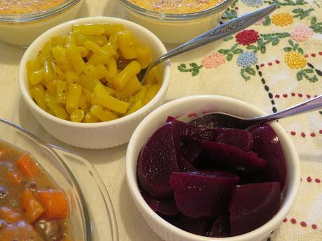 Mustard Beans and Pickled Beets