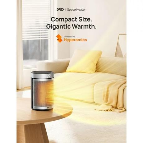 Portable Electric Space Heater with Thermostat