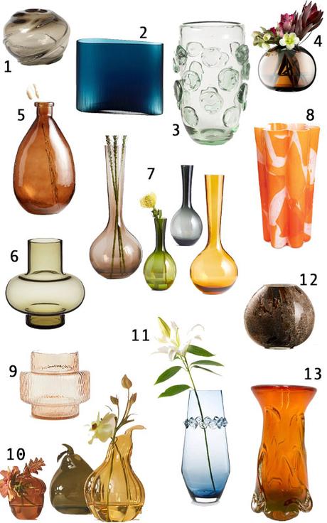 Get the Look: 25 Colored Glass Vases