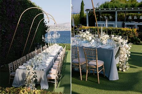 Elegant summer wedding in Athens with white orchids | Alice and Nikiforos