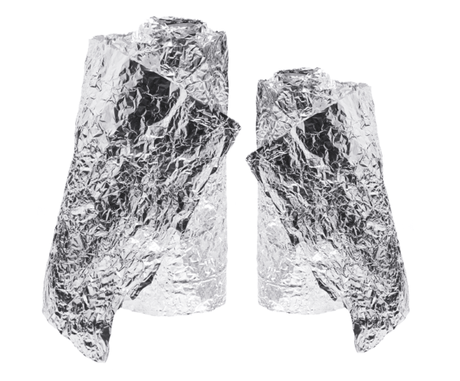 two rolls of aluminum foil