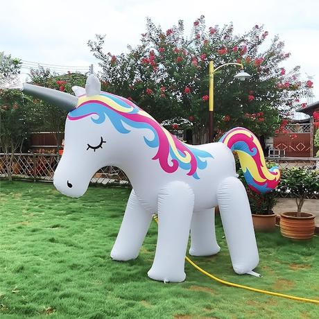 61-inch Giant Unicorn Sprinkler Water Toy