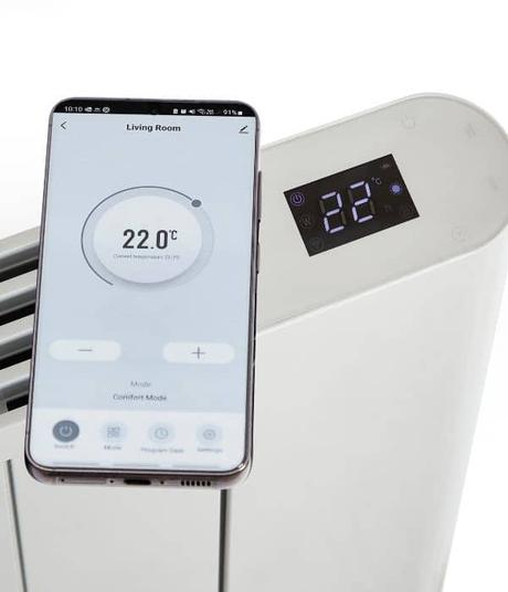 milano torr electric radiator and smart phone app