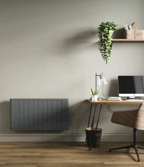 milano torr dry heat electric radiator in an office