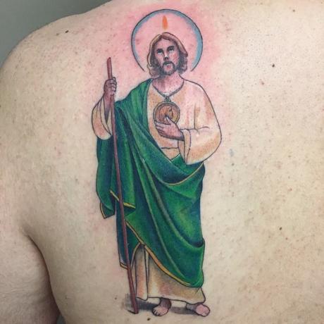 San Judas Tattoo for Women (Guide with Examples)