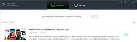 VidiCable Review Easy Paste link to download feature