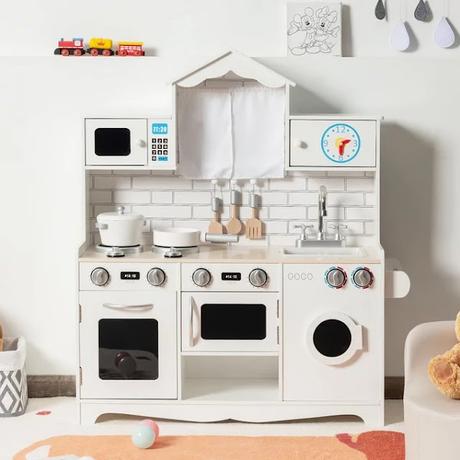 Gorgeous Wooden Play Kitchen Playset