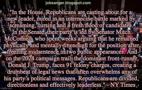 Divided, Directionless, And Effectively Leaderless Divided, Directionless, And Effectively Leaderless