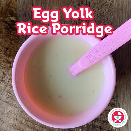 Egg yolk rice porridge