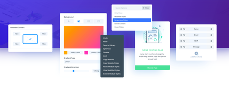 Divi - User interface