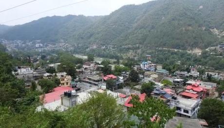 aerial view of a valley