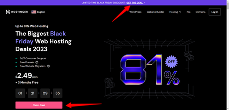 Hostinger Black Friday Sale 2023 – Up to 81% Savings