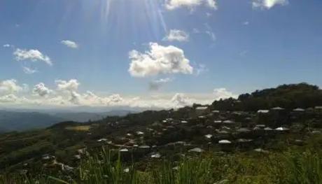 A scenic view of Lunglei, one of the best places to visit in Mizoram.