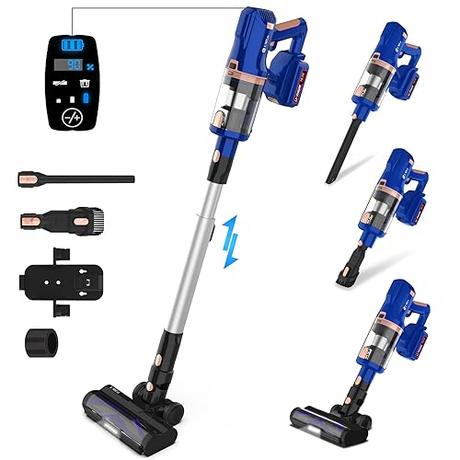 300W 28Kpa Cordless Stick Vacuum with LED Display