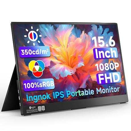 Portable 15.6 Inch FHD 1080P IPS Laptop Screen Extender