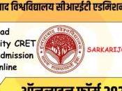 Allahabad University CRET 2023 Admission Test Online Form