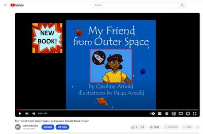 VIDEO BOOK TRAILER now on YOUTUBE for My Friend from Outer Space