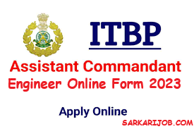 ITBP Assistant Commandant Engineer Online Form 2023