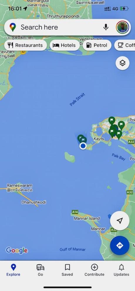 How To Visit Nainativu Island (Nagadeepa Island): A Truly Offbeat Adventure (2023) zoomed-in-map-showing-my-location-on-nainativu