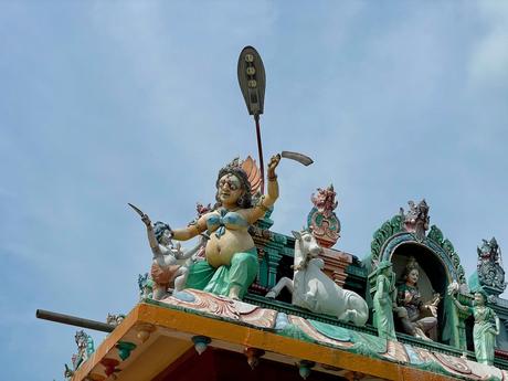 How To Visit Nainativu Island (Nagadeepa Island): A Truly Offbeat Adventure (2023) statue-of-woman-with-a-dagger-at-Nagapooshani-Amman-Kovil