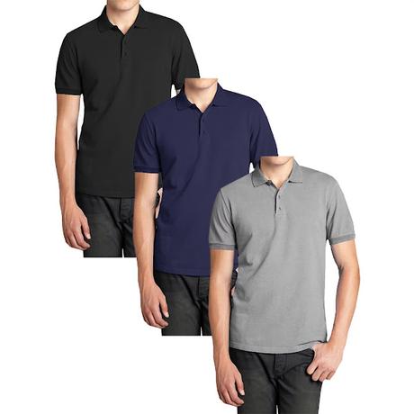 Men's Short Sleeve Pique Polo Shirts