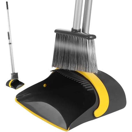 Light Weight 52-inch Broom w/Plastic Dust Pan Set