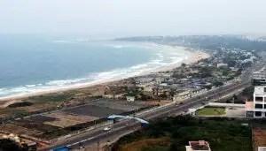 A mesmerising view of Visakhapatnam, one of the best places to visit in Andhra Pradesh