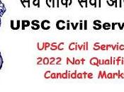UPSC Civil Services 2022 Qualified Candidate Marks