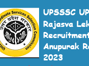 UPSSSC Rajasva Lekhpal Recruitment 2022 Anupurak Result, Schedule 2023