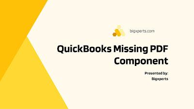 QuickBooks Missing PDF Component QuickBooks Missing PDF Component