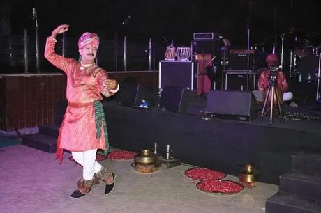 A wonderful view of cultural event in Neemrana Fort Palace