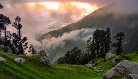 An amazing view of Mcleodganj, one of the best places for planning a trip under 10000 for family