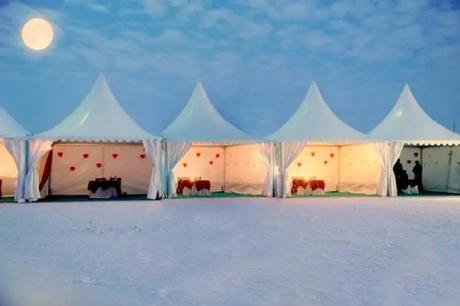 couples can camp on the arid desert of Kutch on new year