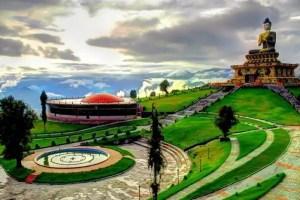 The statue of Buddha at Buddha Park in Ravangla near Gangtok