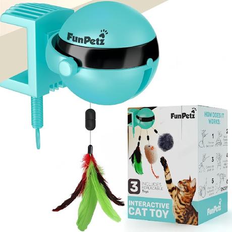 Automatic 2-in-1 Feather Cats Toys for Endless Play