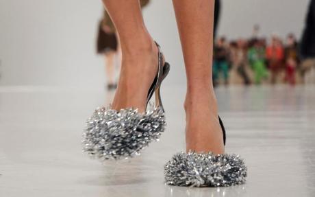 Glam sneakers or tinsel heels – the trick for pain-free party shoes