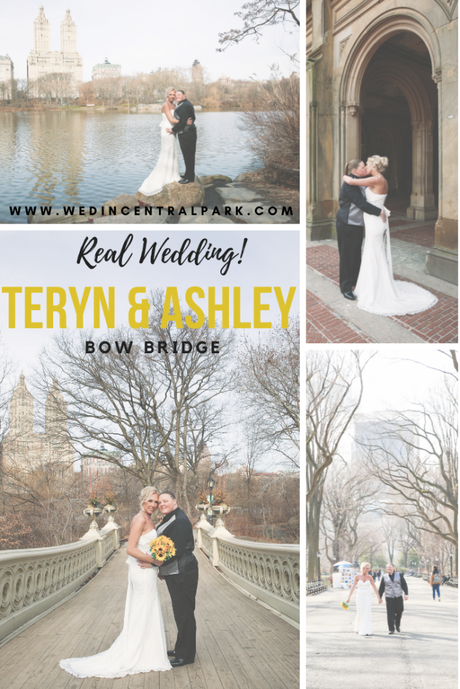 Teryn and Ashley’s elopement wedding on Bow Bridge