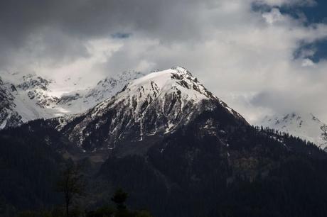 snow covered mountain peak