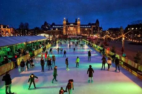 Ice Skating at Amsterdam, Netherlands