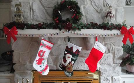 Christmas Stocking hung on the mantle