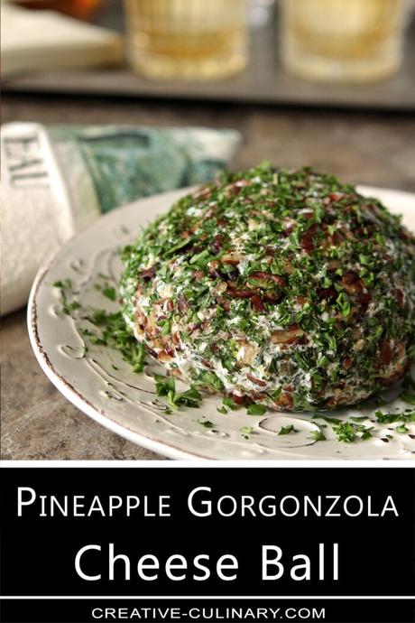 Pineapple and Gorgonzola Cheese Ball