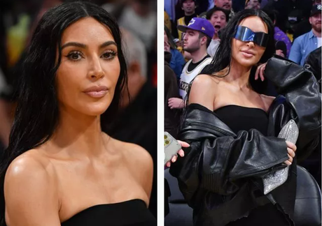 Kim Kardashian's New Look Stuns Lakers Crowd
