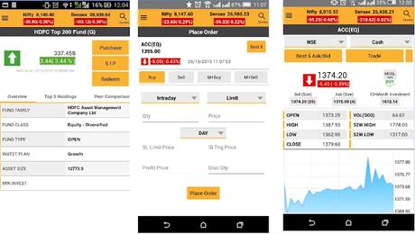 Motilal Oswal online trading mobile app screenshot