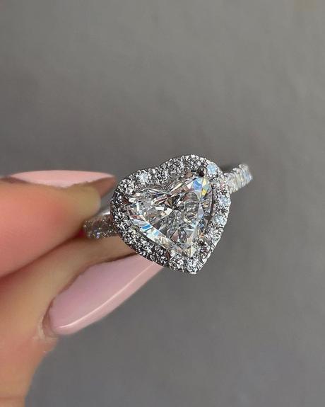 engagement ring ideas pave band ring