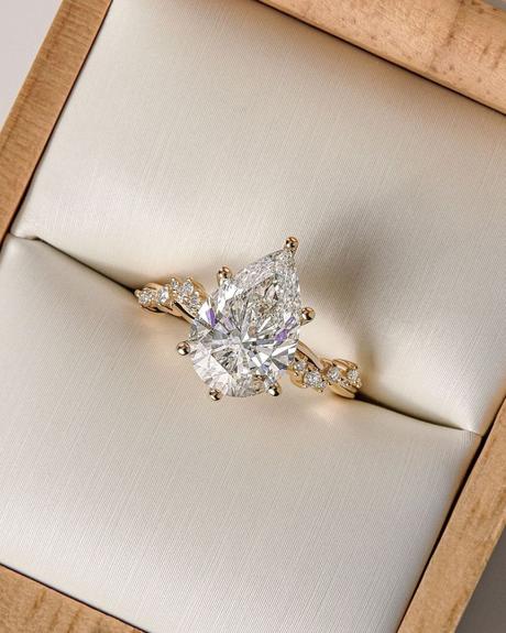 engagement ring ideas marquise pear cut ring