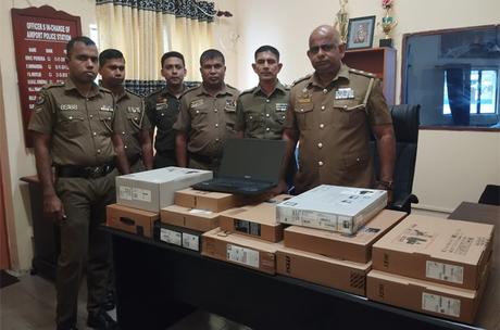 Two held at BIA with electronic items worth Rs. 10 Mn