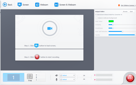 VideoProc screen recorder 